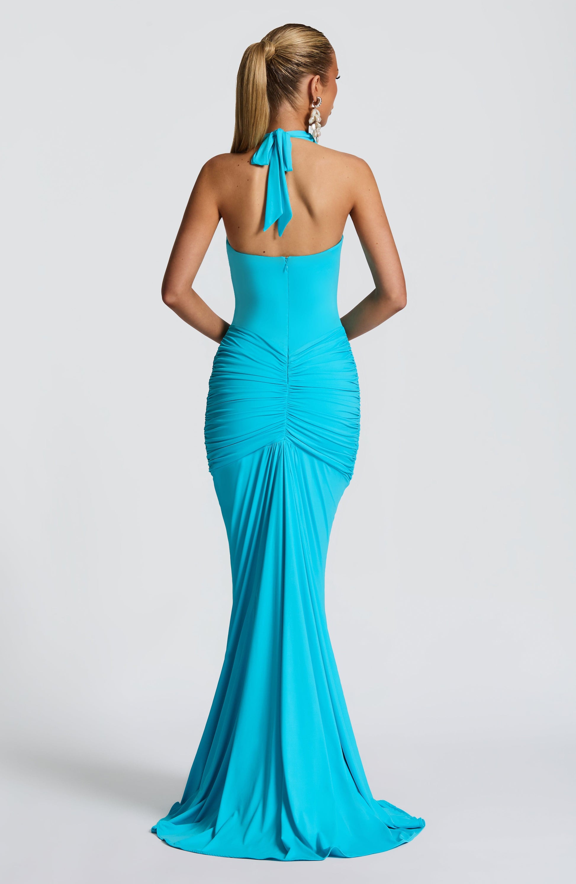 ROSETTA MAXI DRESS - AQUA