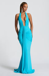 ROSETTA MAXI DRESS - AQUA
