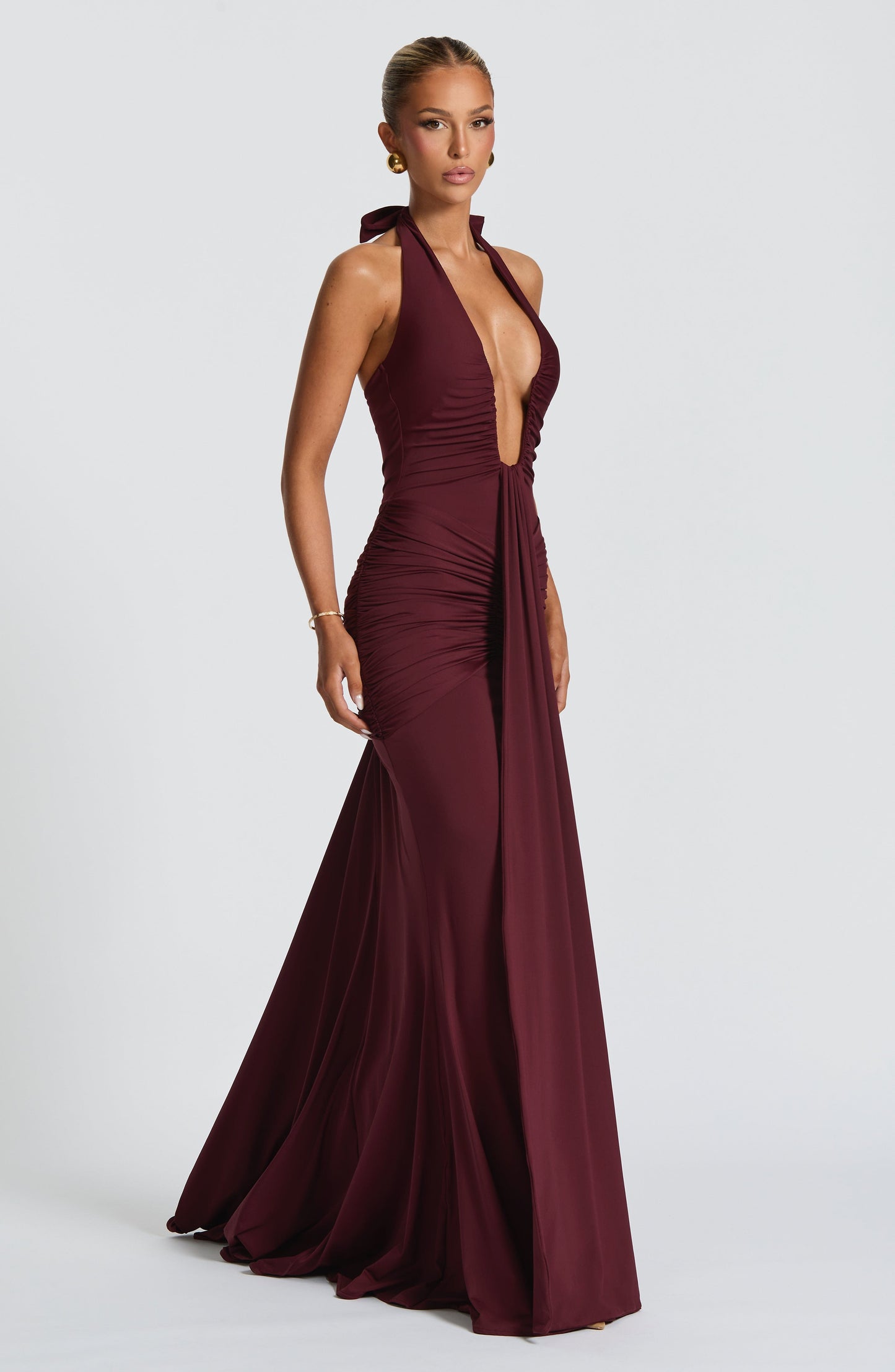 ROSETTA MAXI DRESS - CHERRY LACQUER