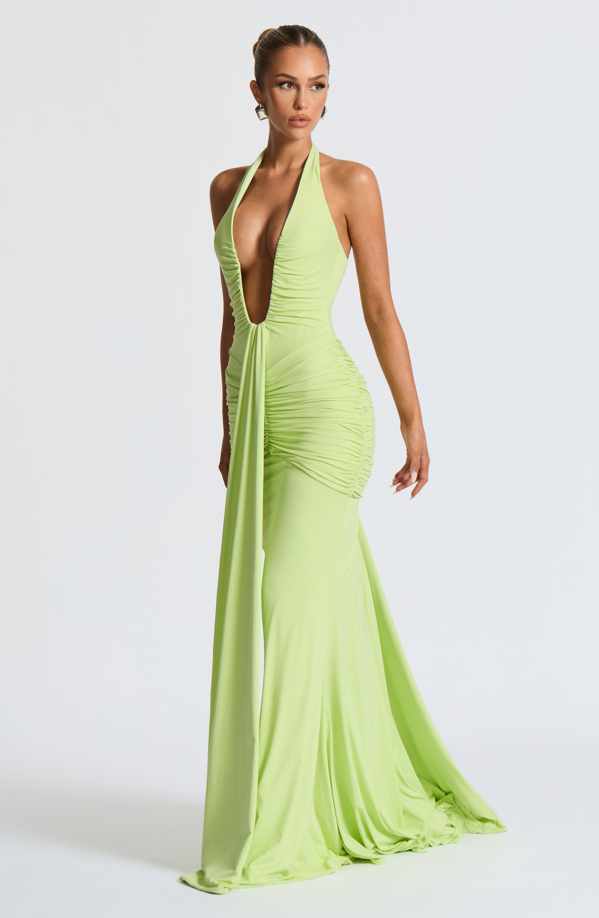 ROSETTA MAXI DRESS - LIME