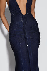 ROSETTA MAXI DRESS - NAVY SPARKLE