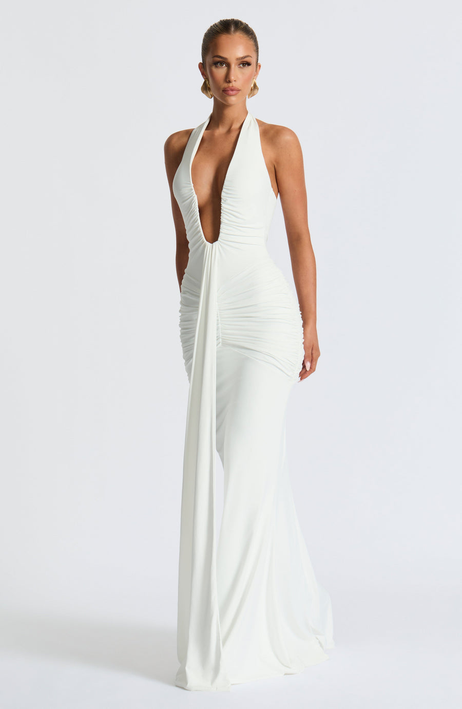MAXIVESTIDO ROSETTA - BLANCO