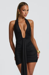 ROSETTA MINI DRESS - BLACK