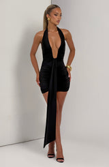 ROSETTA MINI DRESS - BLACK