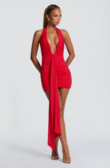 ROSETTA MINI DRESS - RED