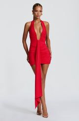 ROSETTA MINI DRESS - RED