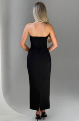 ROXANNE MIDAXI DRESS - BLACK