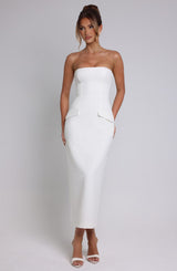 ROXANNE MIDAXI DRESS - IVORY
