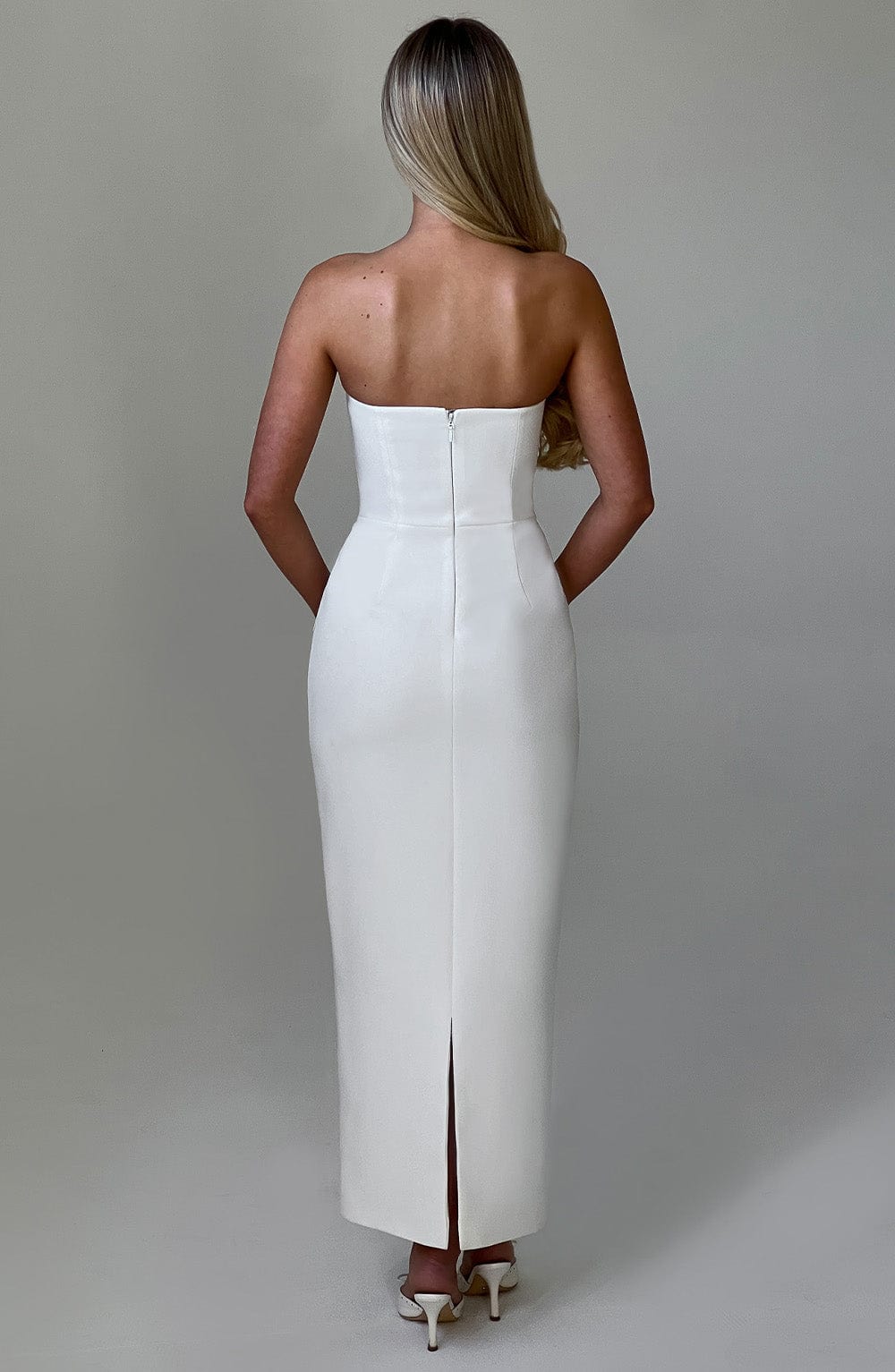 ROXANNE MIDAXI DRESS - IVORY