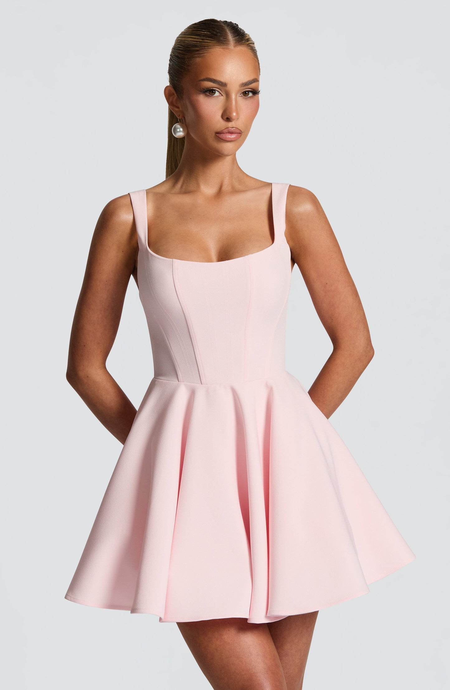 RUE MINI DRESS - BLUSH