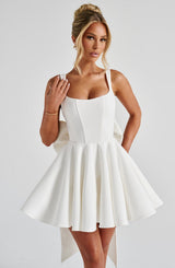 RUE MINI DRESS - IVORY