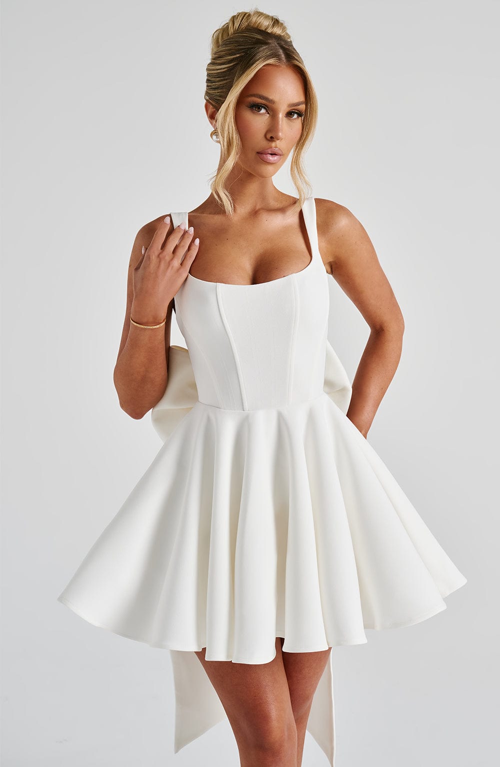 RUE MINI DRESS - IVORY