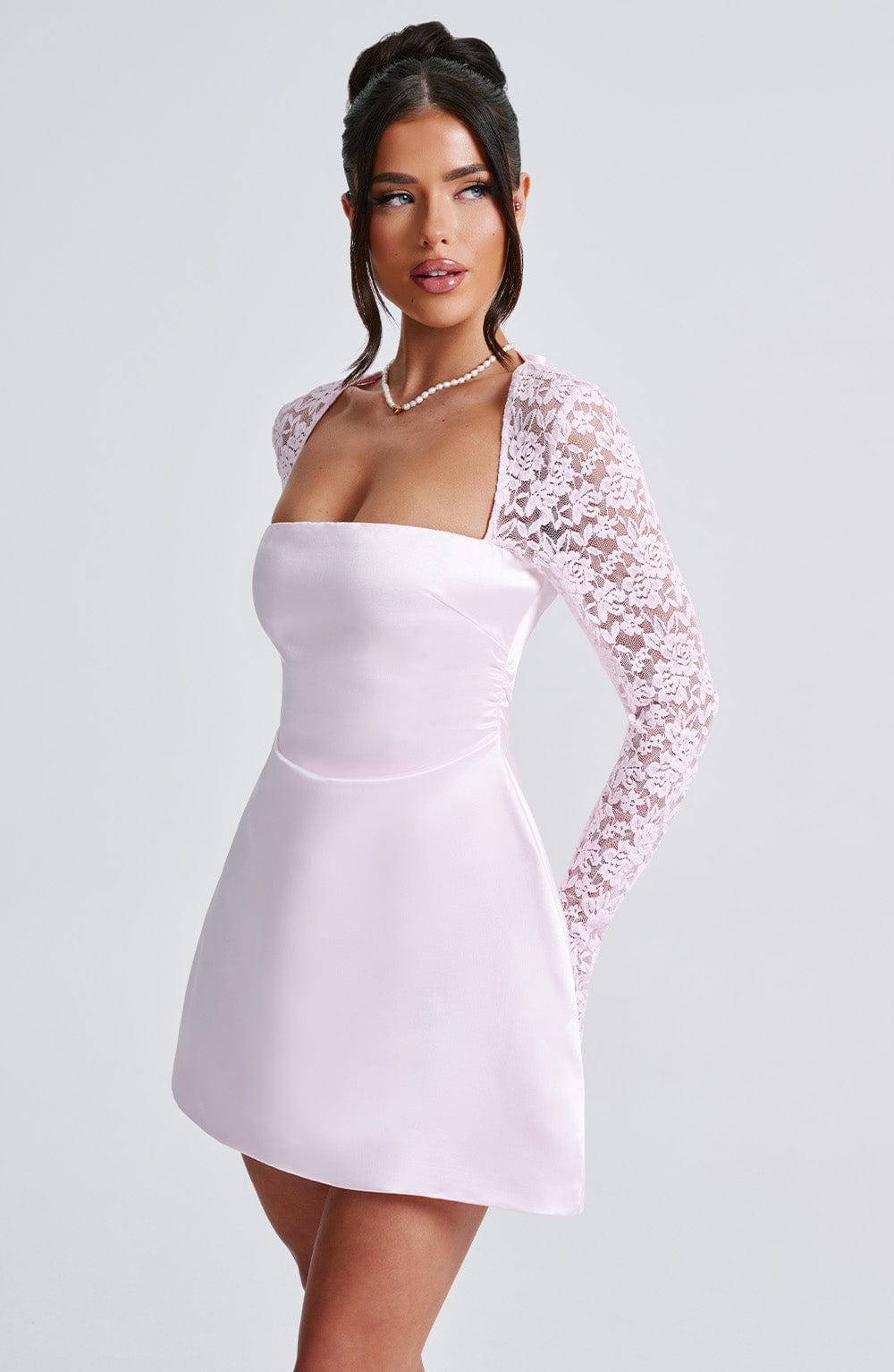 SADIE MINI DRESS - BLUSH