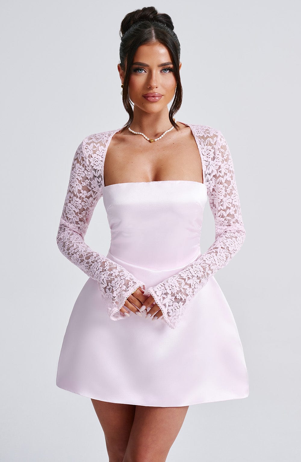 SADIE MINI DRESS - BLUSH