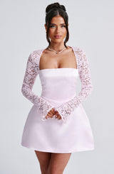 SADIE MINI DRESS - BLUSH