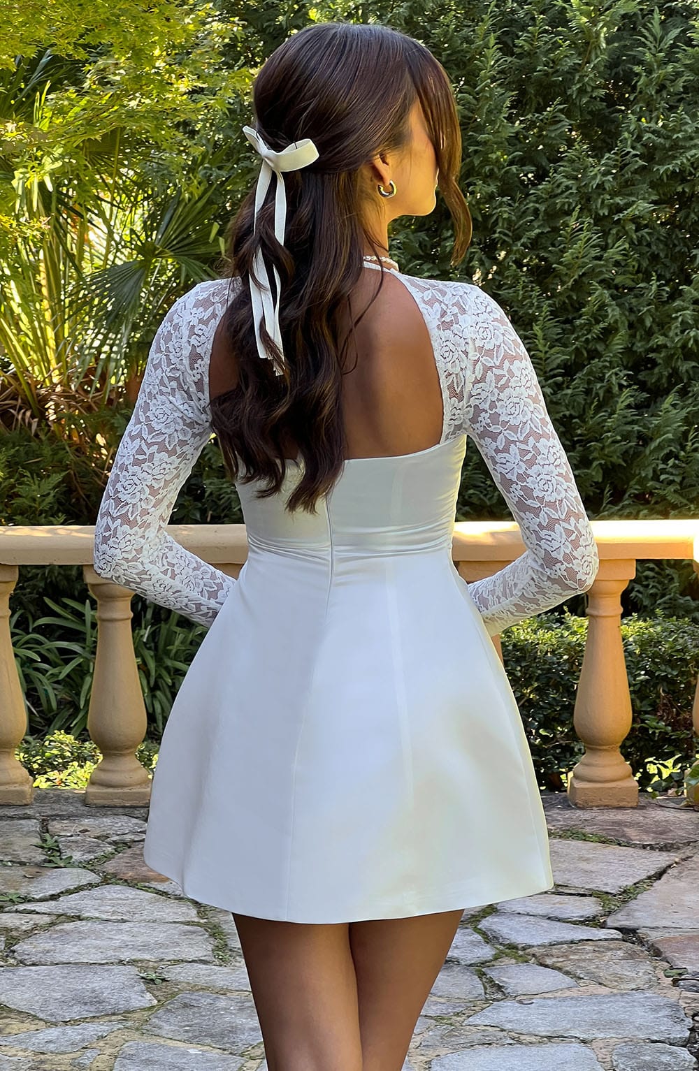 SADIE MINI DRESS - IVORY