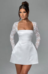 SADIE MINI DRESS - IVORY
