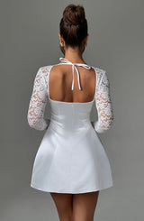 SADIE MINI DRESS - IVORY