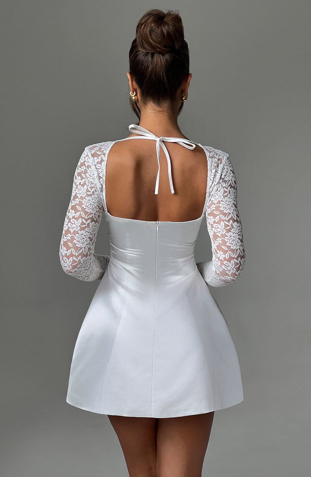 SADIE MINI DRESS - IVORY