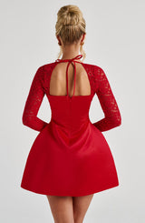 SADIE MINI DRESS - RED