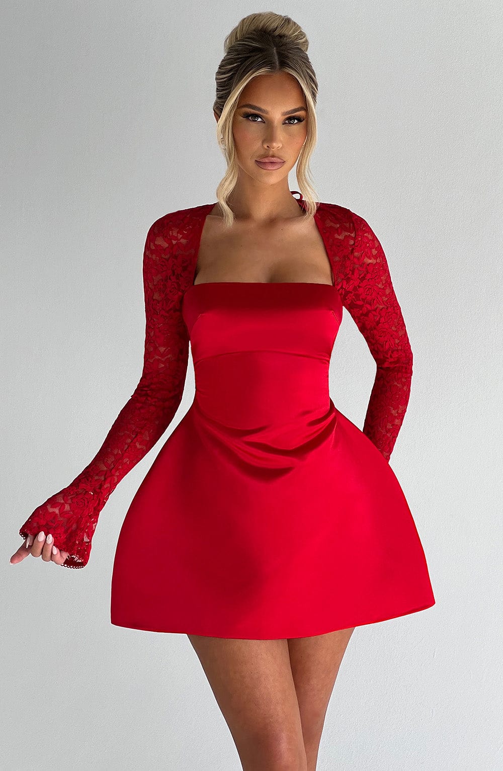 SADIE MINI DRESS - RED