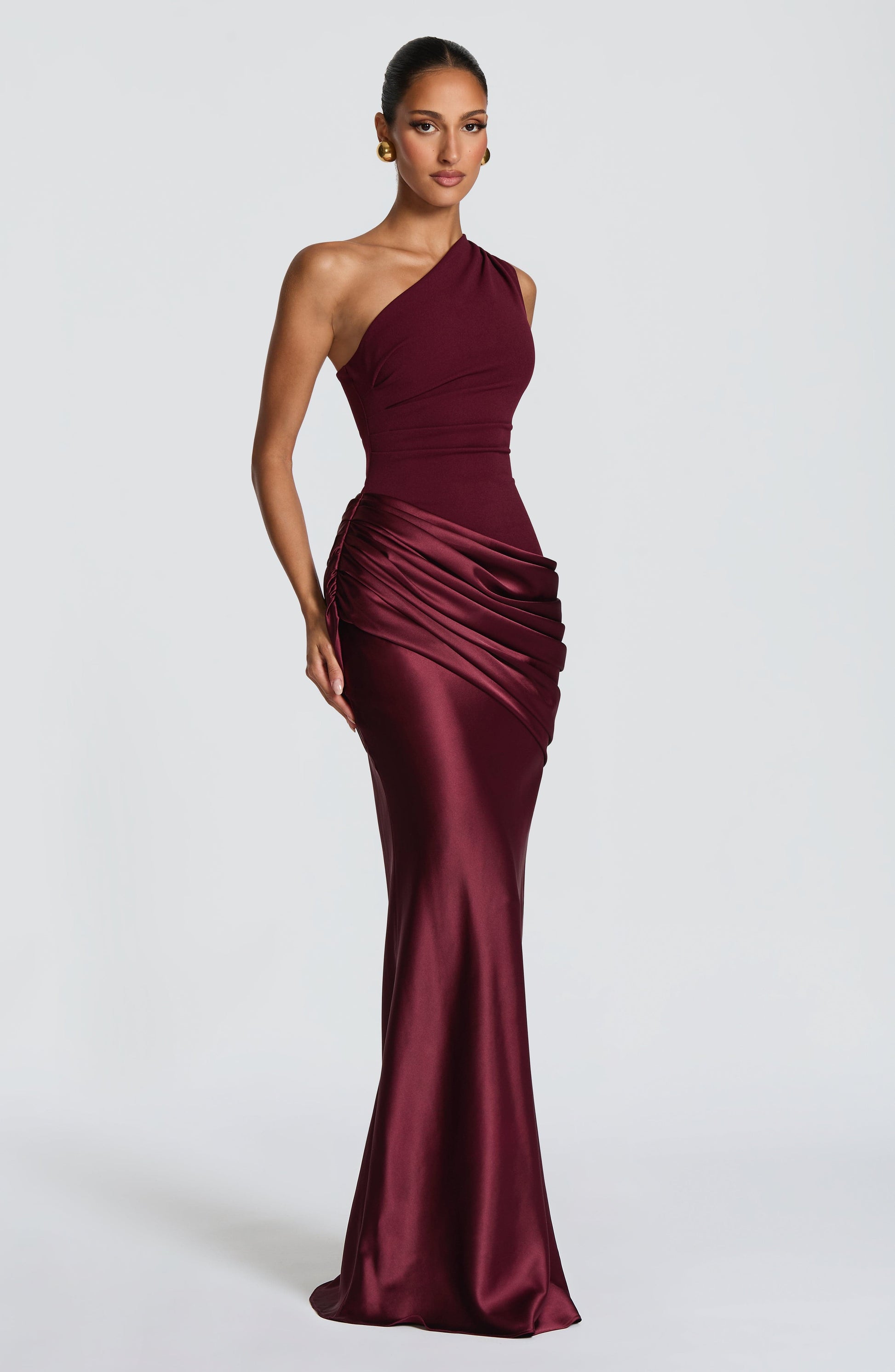 SADONA MAXI DRESS - CHERRY LACQUER