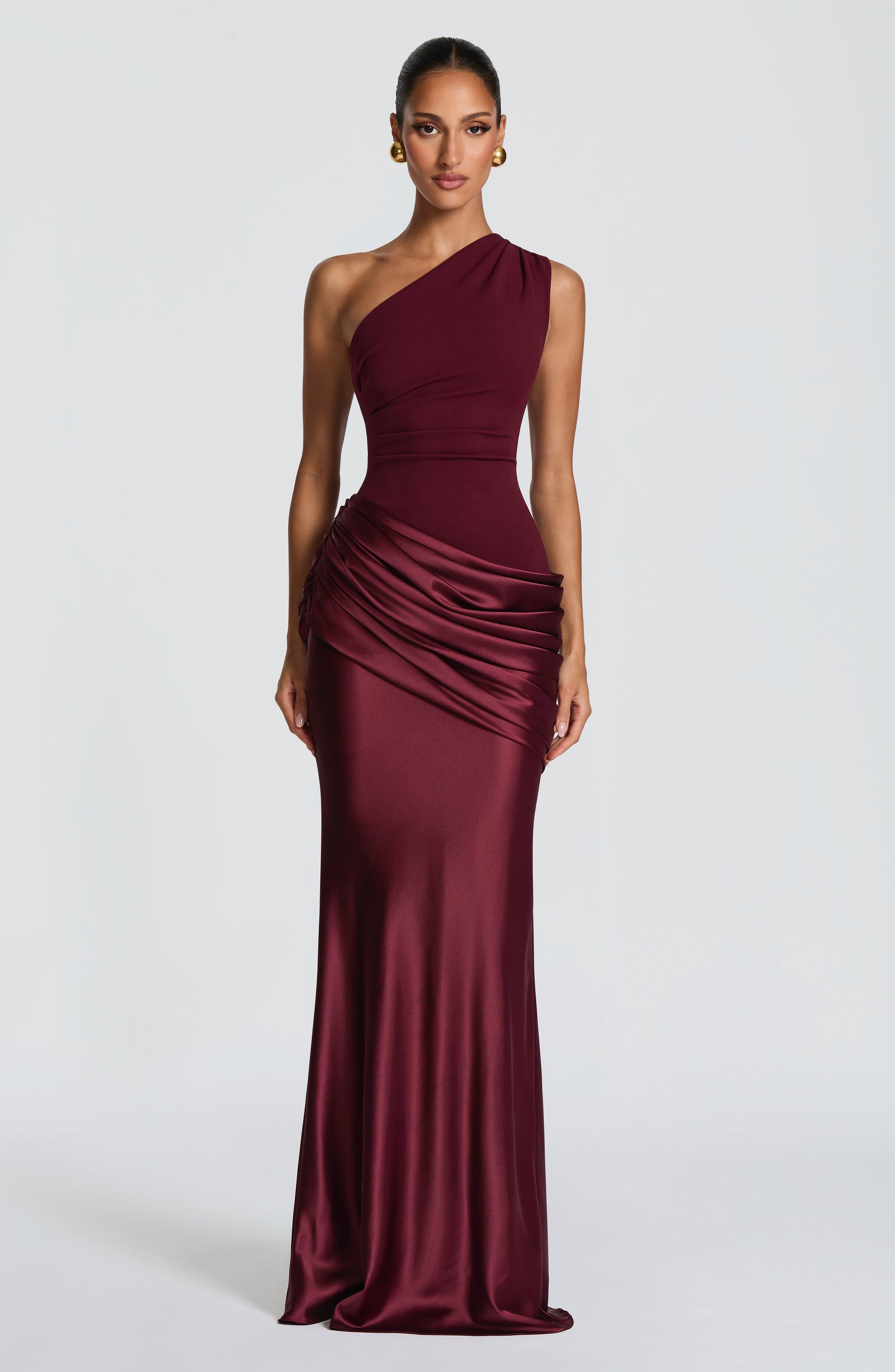 SADONA MAXI DRESS - CHERRY LACQUER