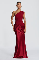 SADONA MAXI DRESS - DEEP RED