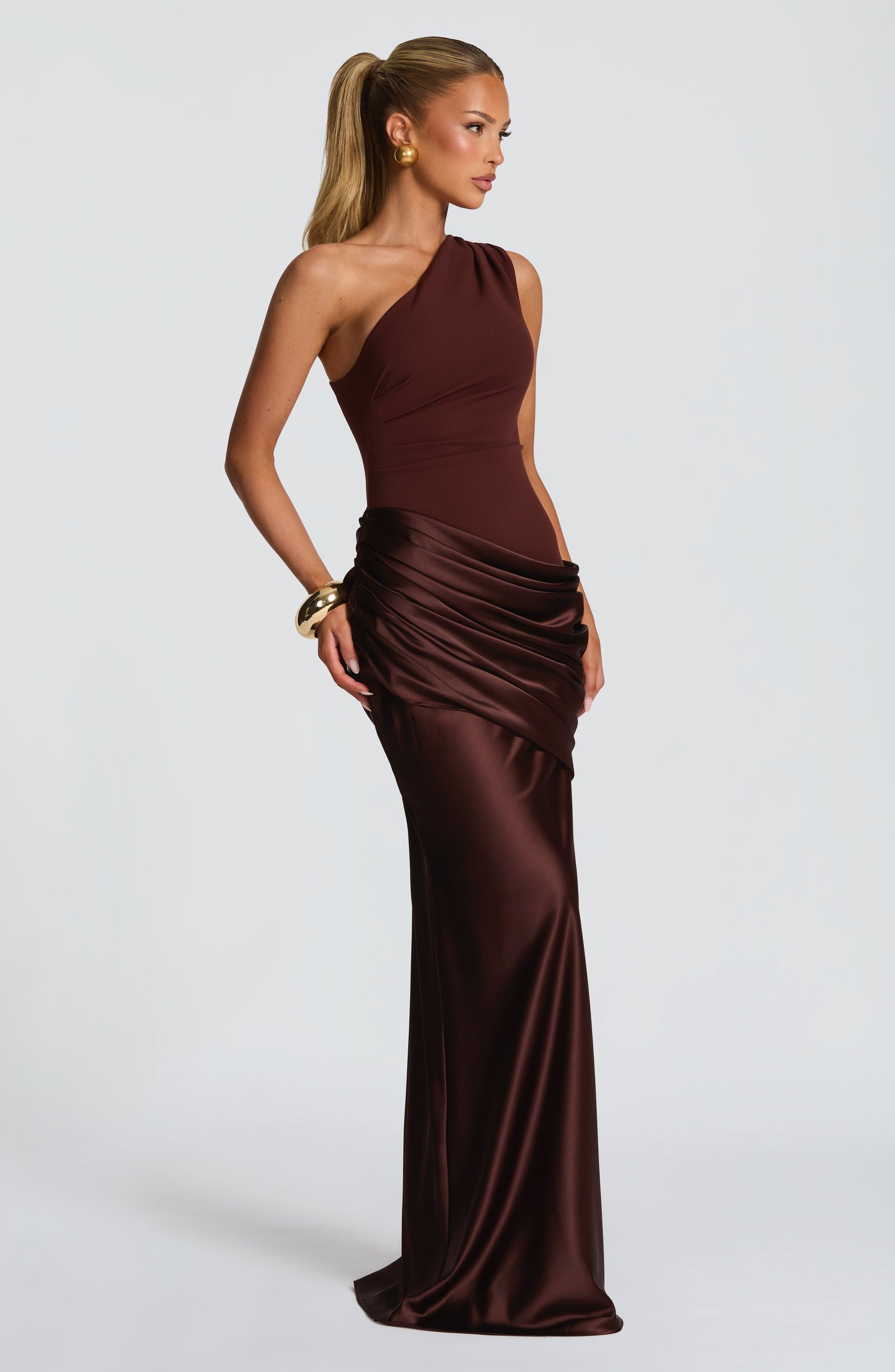 SADONA MAXI DRESS - PLUM BROWN