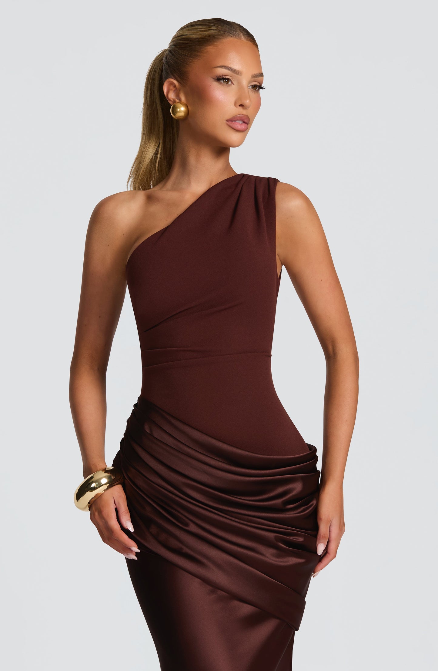 SADONA MAXI DRESS - PLUM BROWN