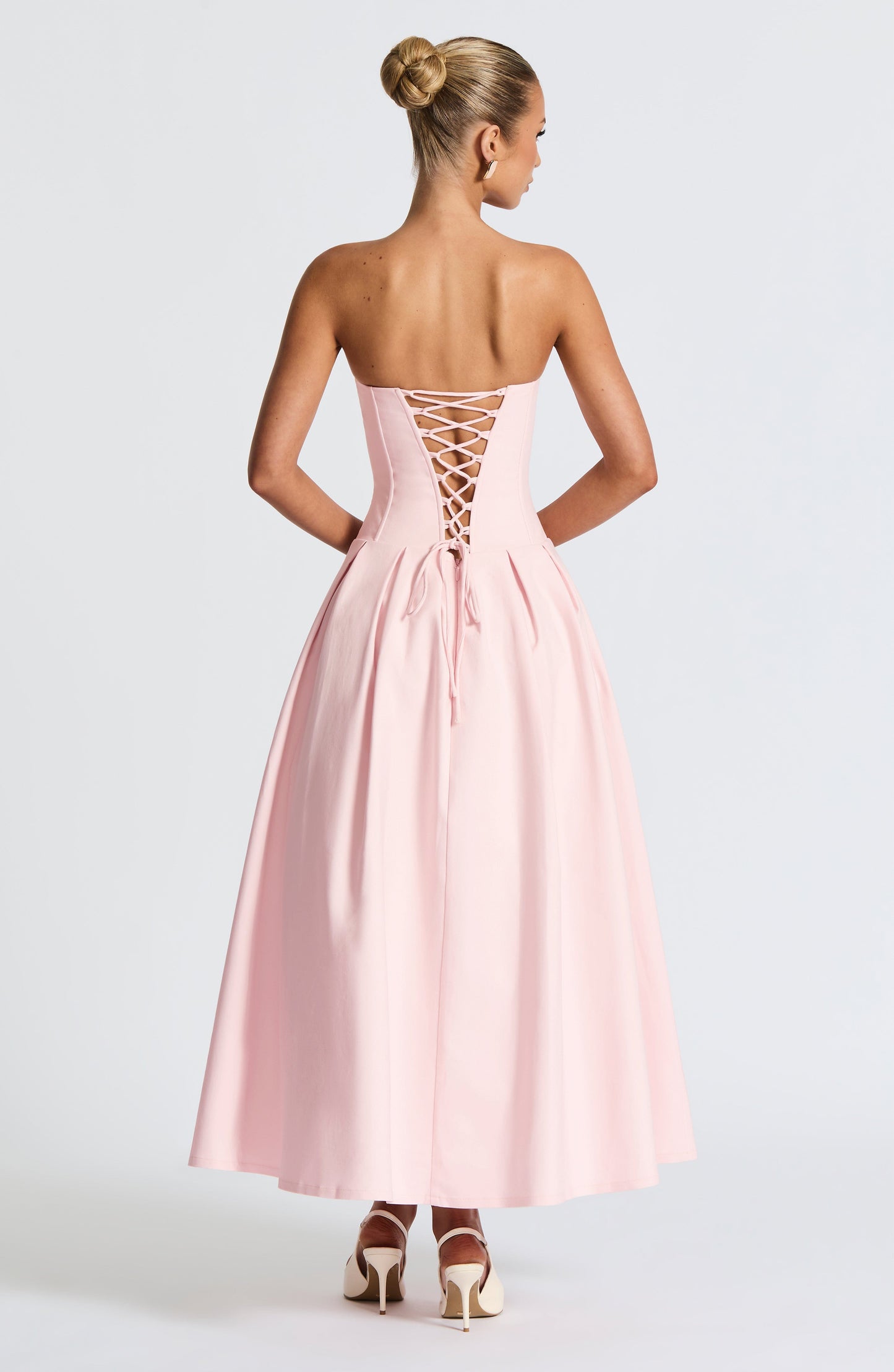 SALMA MIDI DRESS - BLUSH
