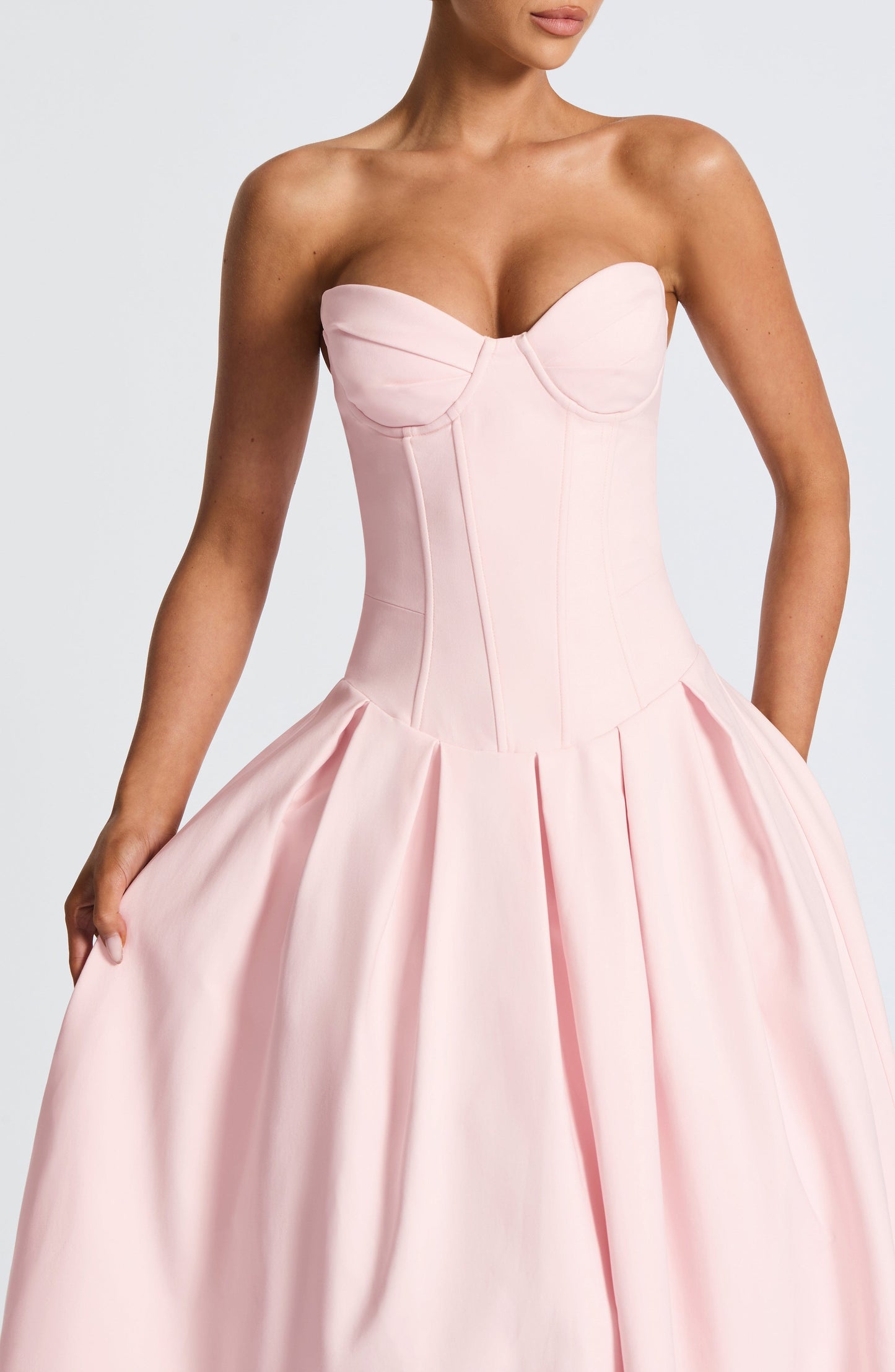 SALMA MIDI DRESS - BLUSH