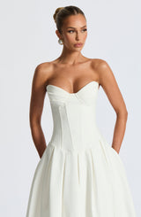 SALMA MIDI DRESS - IVORY