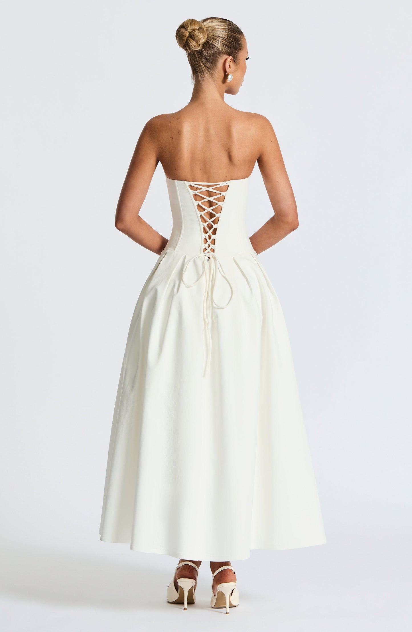 SALMA MIDI DRESS - IVORY