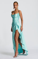 SAMIRA MAXI DRESS - AQUA