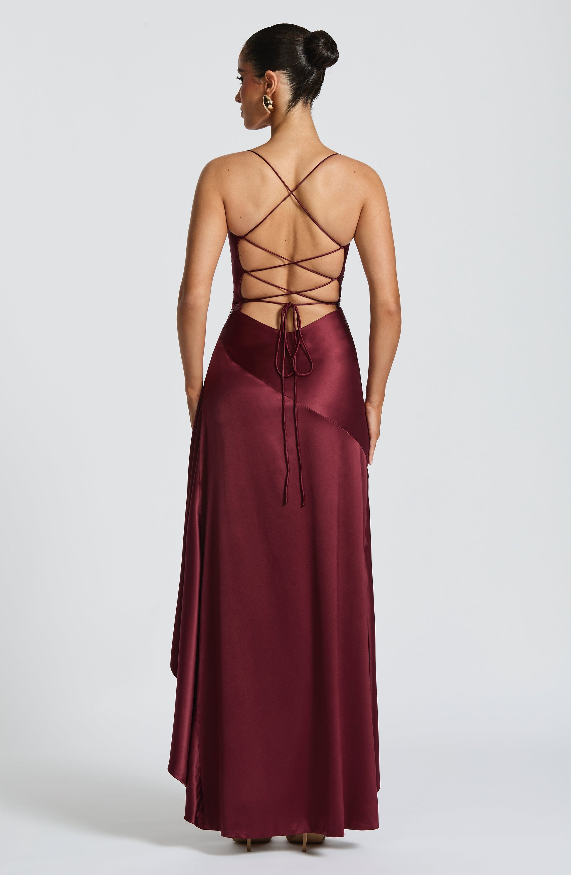 SAMIRA MAXI DRESS - CHERRY LACQUER