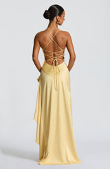 SAMIRA MAXI DRESS - LEMON