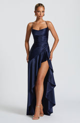 SAMIRA MAXI DRESS - NAVY