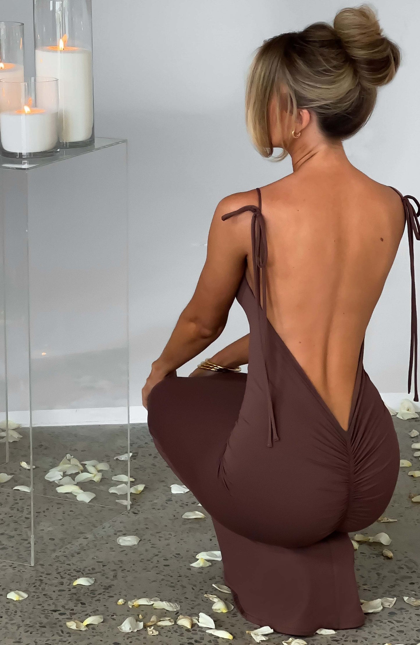 SANYA MAXI DRESS - CHOCOLATE