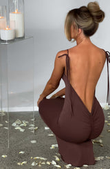 SANYA MAXI DRESS - CHOCOLATE