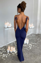 SANYA MAXI DRESS - NAVY