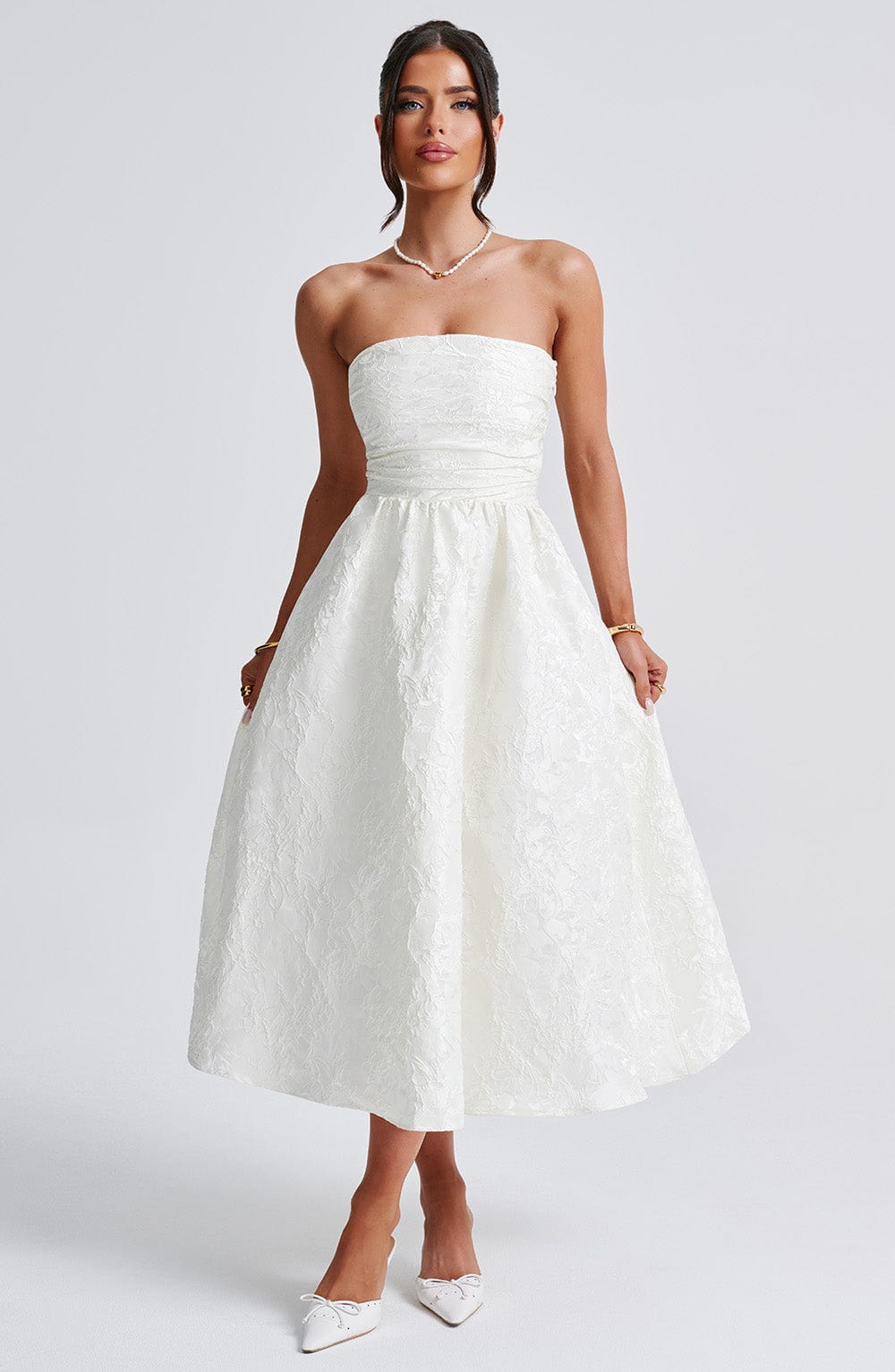 SAOIRSE MIDI DRESS - IVORY