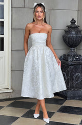SAOIRSE MIDI DRESS - IVORY