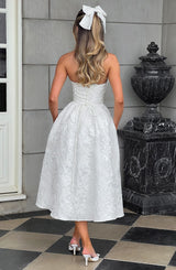 SAOIRSE MIDI DRESS - IVORY