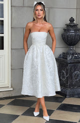 SAOIRSE MIDI DRESS - IVORY