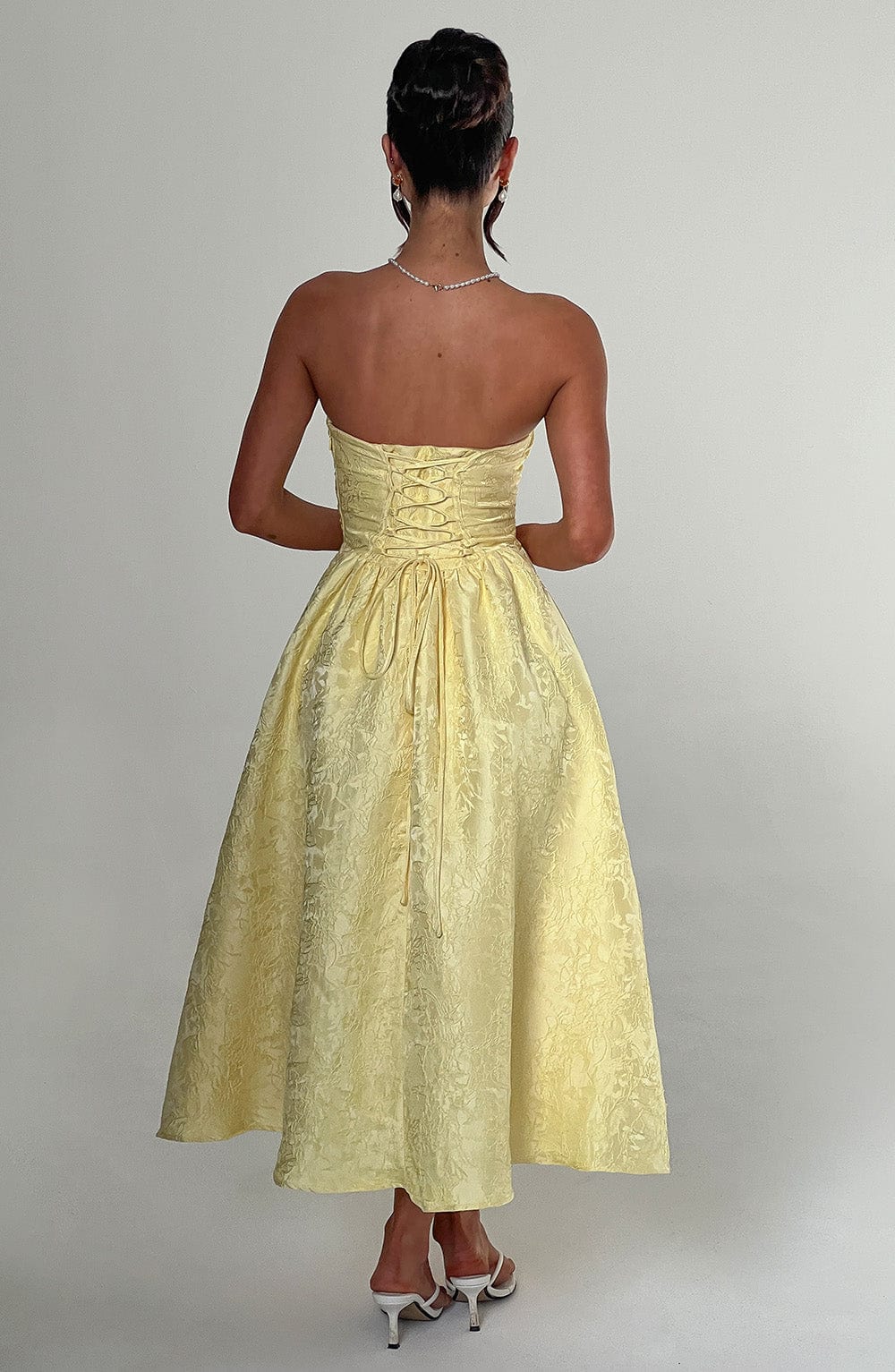 SAOIRSE MIDI DRESS - LEMON
