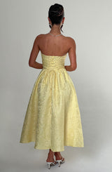 SAOIRSE MIDI DRESS - LEMON