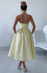 SAOIRSE MIDI DRESS - LEMON