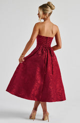 SAOIRSE MIDI DRESS - RED