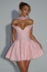 SAPPHIRE MINI DRESS - BLUSH